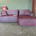 Hoekbank met slaapbank , Micadoni Home , Roze